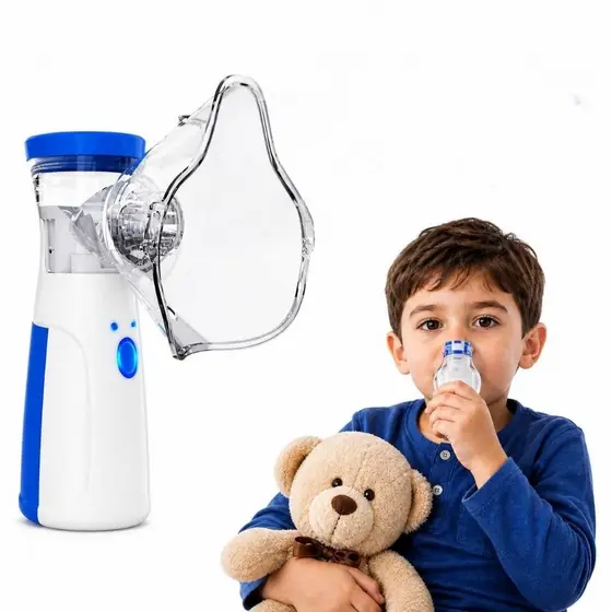 Mini Inalador Portátil Silencioso Ultrassônico Nebulizador Automático Adulto Infantil Compacto Fácil