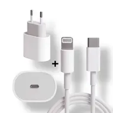 Kit Carregador De iPhone Fonte com Cabo Carregamento Rápido 20w USB-C