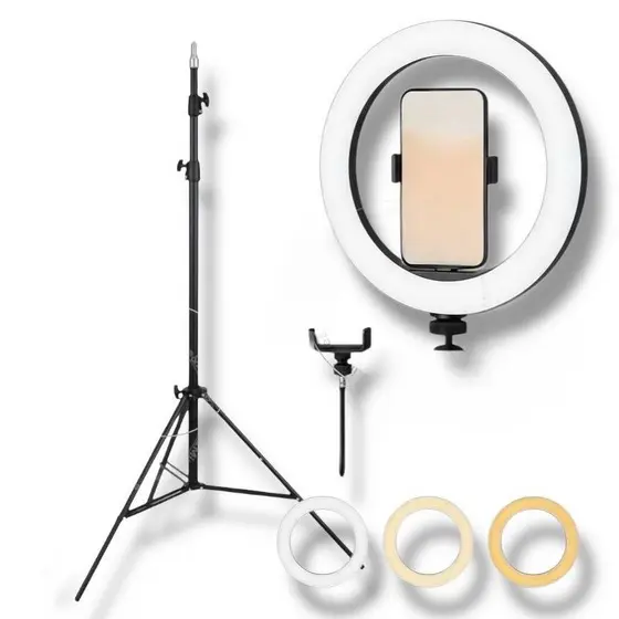 Ring Light Iluminador 10 Polegadas Com Tripé Profissional Led Selfie para Celular Profission Premium