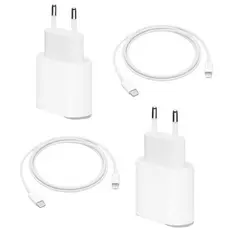 Carregador Turbo Fonte com Cabo Carregamento Rápido 20W