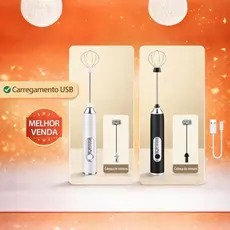 Mixer Batedor Misturador Leve Nov Elétrico 2 em 1: Perfeito para Bebidas, Leite, Café e Clara de Ovo