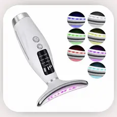 Massageador Golfinho com LED para Rejuvenescimento Facial  Rejuvenescedor LeveAnti-Idade Fototerapia