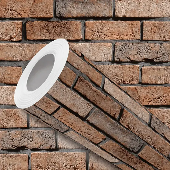 Papel de Parede Adesivo Tijolinhos Rústicos Marrom Fácil Instalação