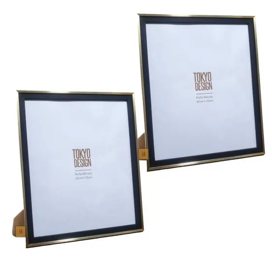 Kit c2 Porta Retrato Paspatur Foto 20x25cm Mdf Minimalista