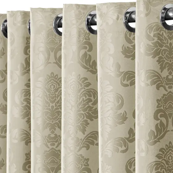 Cortina Jacquard Palha Sala E Quarto 4,00 mts X 2,60mts Tecido Importado