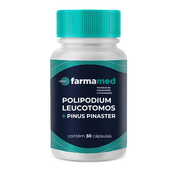 Polypodium Leucotomos 300mg + Pinus Pinaster 150mg  -  Antioxidante Natural, Imunidade, Combate o Envelhecimento