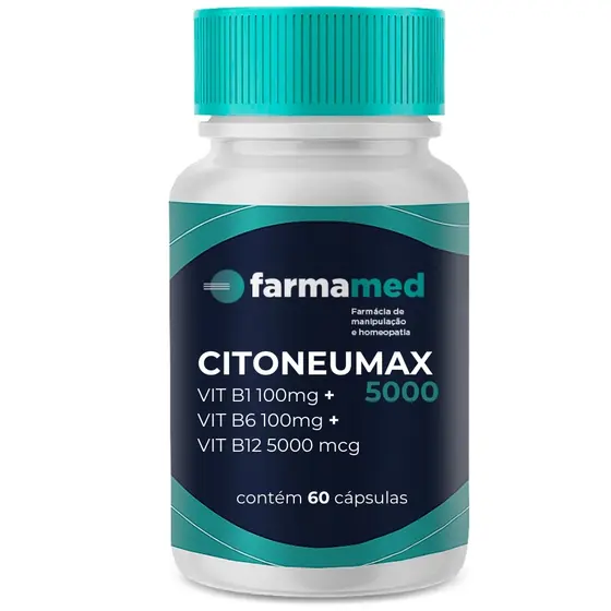 CITONEUMAX (VIT B1 100MG + VIT B6 100MG + VIT B12 5000MCG) DORES INFLAMAÇÕES RECUPERAÇÃO MUSCULAR