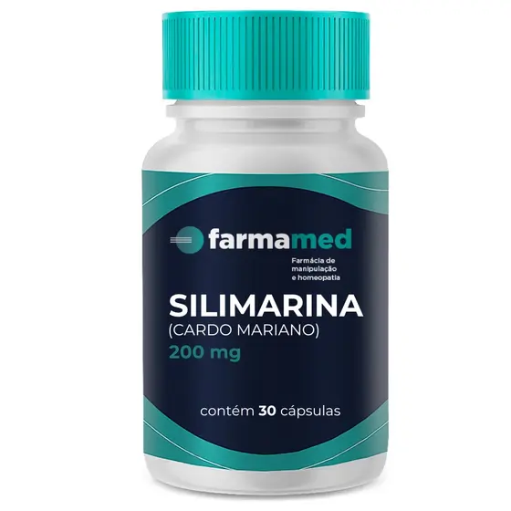 Silimarina Cardo Mariano 200mg - Cápsulas Pronta Entrega; Protetor do Fígado; Hepático