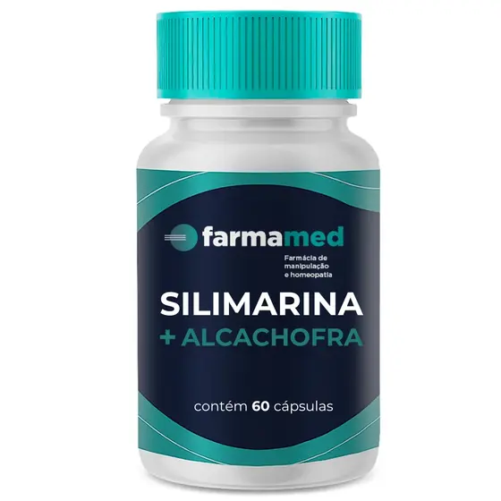 Silimarina 50mg + Alcachofra 300mg - 60 Cápsulas Protetor Hepático Natural