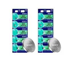 bateria Sony 337 SR416SW 1.55v - 2 cartelas com 5 unidades