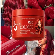 MÁSCARA TONALIZANTE MATIZADORA RED CABELOS VERMELHOS 250G - L&BEAUTY