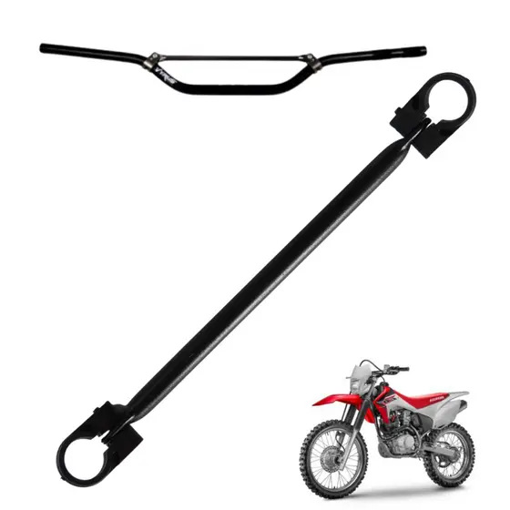 Travessa de guidão Barrinha aluminio para motos de trilha Off Road Crf 230 Crf 250 Xr 200 Bros TTR