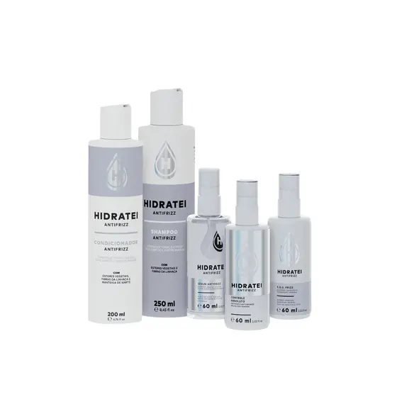 Kit Cronograma Antifrizz Para Tratamento Dos Fios Hidratei