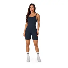 Macaquinho Feminino Manalinda Bermuda Poliamida Fitness Academia Zero Transparência Conforto