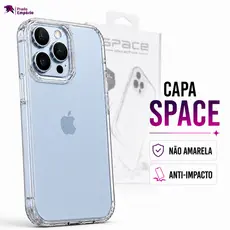 Capa Space IPhone Capinha Case Acrilico Transparente (Não Amarela) IPhone 17 16 15 14 13 12 11 XR XS Pro Max