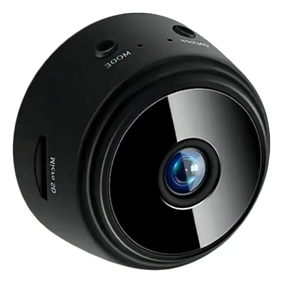 Câmera A9 Mini HD com Sensor de Presença Wi-Fi 110V e 220vSuporte para Encaixe