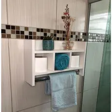 Nicho Para Banheiro,porta Papel Higienico,suporte Para Decoraçao De Banheiro