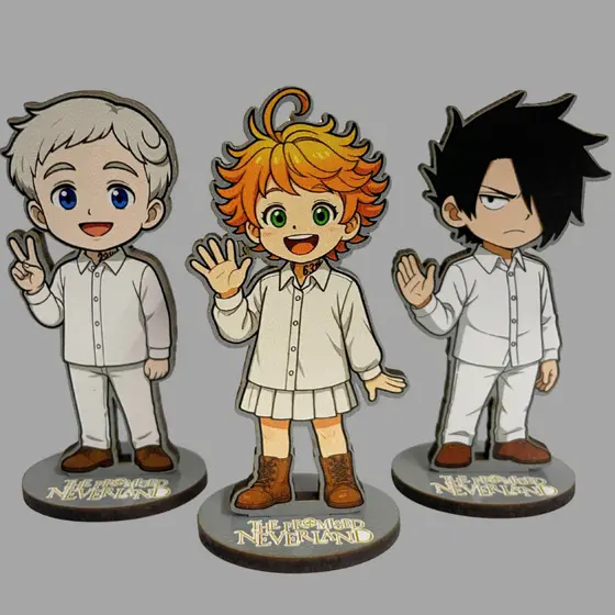 Totem The promised neverland Norman Emma Ray anime figures decorativo presente para otaku geek