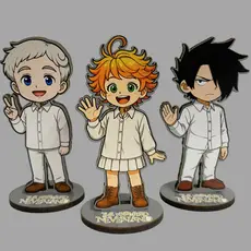 Totem The promised neverland Norman Emma Ray anime figures decorativo presente para otaku geek