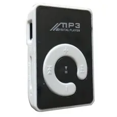 Mini mp3 player portátil de mirror, suporta música, cartão micro tf, para esportes ao ar livre
