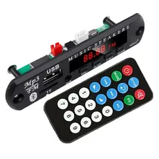 Placa Decodificadora Sem Fio Bluetooth 5.0 DC 12V MP3 WMA Módulo De Áudio USB TF Rádio