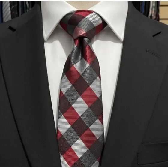 Gravatas Xadrez - Gravatas Listradas Vários Modelos e Cores Slim Sem nó