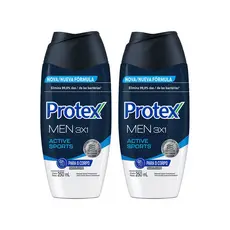 Kit Sabonete Líquido Protex Men Sport 250ml com 2 unidades
