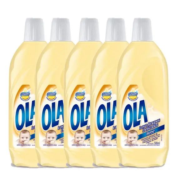 Kit com 5 Lava Roupas Ola Bebê 500ml