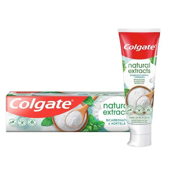 Creme Dental Natural Extracts Bicarbonato e Hortelã 90g