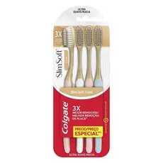 Escova de Dente Colgate Slim Soft Gold 4 unid