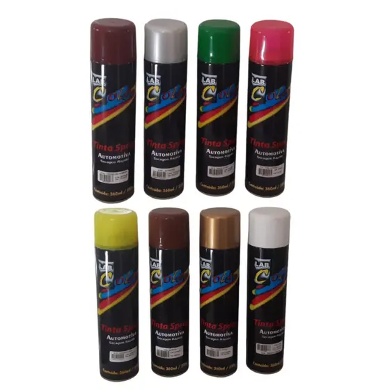 Tinta Spray Lab Color Automotiva Todas as Cores 360ml