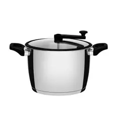Pipoqueira Tramontina Aço Inox Indução Fundo Triplo Allegra 5,6l