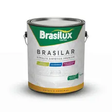 Tinta Esmalte Sintético Premium 3,6L Brasilux Secagem Rápida Para Madeira e Metal