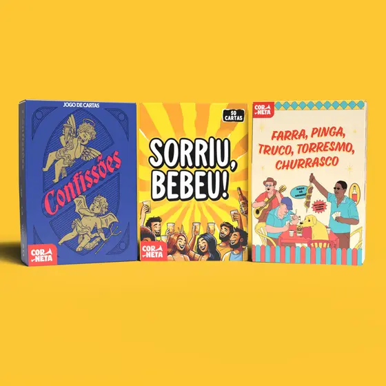 Combo Diversão Pocket 3 Jogos de Festa Portáteis – Presente Criativo para amigos, Jogo para Churrascos e Rolês