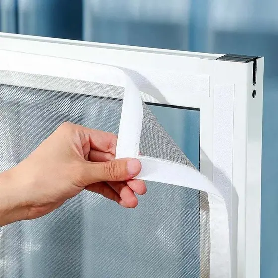 Tela Mosquiteira Janela Velcro 1,8m x 1,5m Tamanho Adaptável