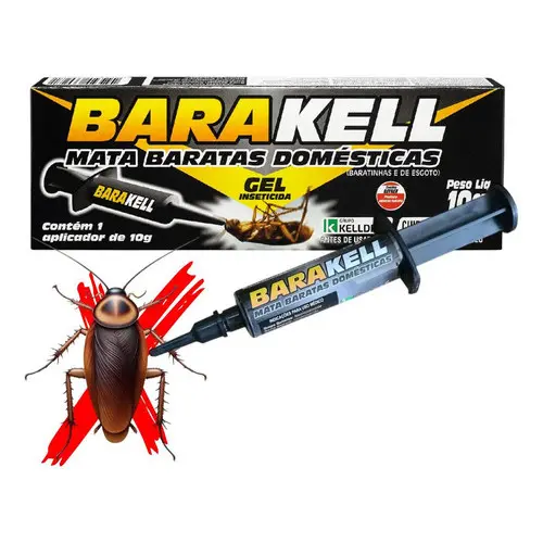 2 Gel Mata Baratas Inseticida Barakell 10g Seringa