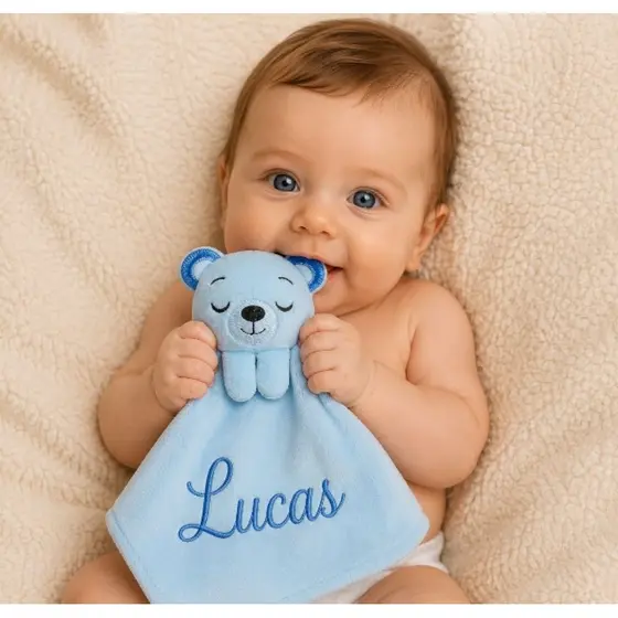 Naninha de Bebê Hipoalergênica. Presente perfeito para seu bebê, chá de bebê.ENVIAR O NOME NO ATO DA COMPRA