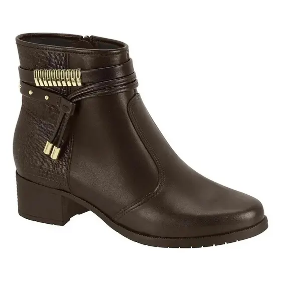 Bota Feminina Moleca Casual Coturno Salto Baixo Estilo Original