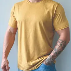 Kit 3 Camiseta masculina manga curta - 50% Algodão 50% Poliéster cores variadas