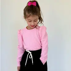 Blusa manga longa Infantil Menina - Mangas bufante