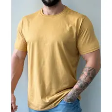 Kit com 2 Camisetas Masculinas Básicas  - 50% Algodão 50% Poliéster cores variadas