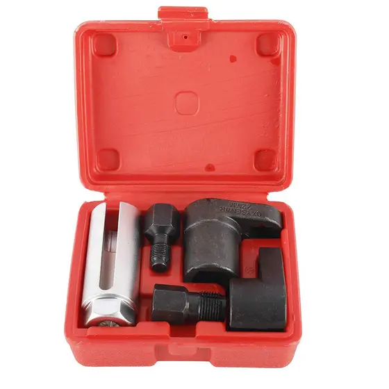 Kit De Chave De Sensor De Oxigênio , 5 Peças , Para Remoção De Soquete De O2 Automotivo , Instalação Vácuo Offset , Ferr