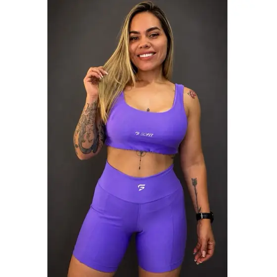 Conjunto Sôfit com bolso canelado premium