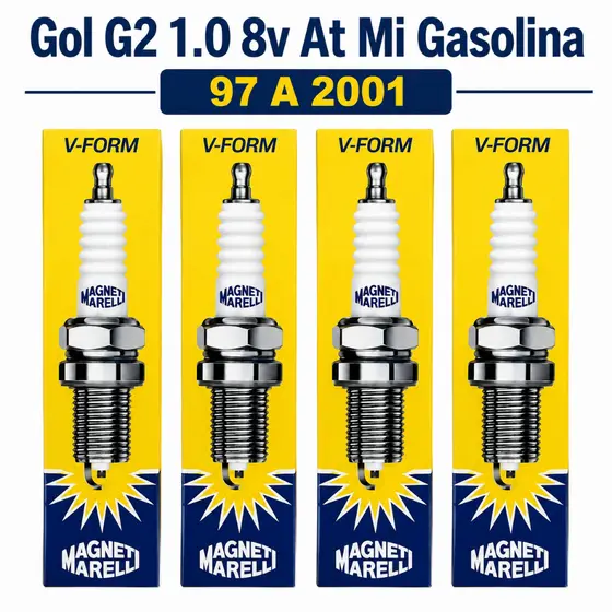 Jogo Vela Igniçao Gol G2 1.0 8v At Mi Gasolina 97 98 99 2000 2001 3 Eletrodos