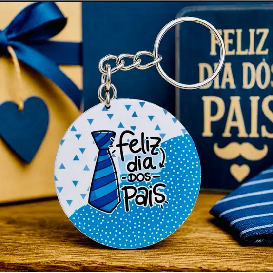kit chaveiro GRAVATA ADESIVADO  dia dos Pais, MDF, decoração, festa