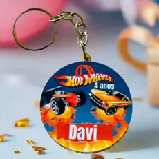 KIT Chaveiro Personalizado hotwheels já vão todos montados ,para festa, igreja, lembrancinhas, aniversário