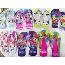 Chinelo Feminino Infantil Vários Personagens Antiderrapante Confortável