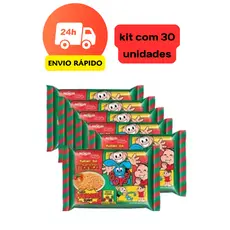 kit caixa com Nissin Lamen Miojo Turma Da Mônica Tomate Suave 30 Pacotes
