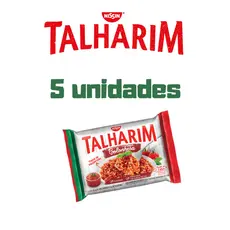 kit caixa Lamen Miojo Macarrão Instantâneo Bolonhesa Nissin Miojo Talharim Pacote 99G 5 unidades