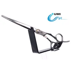 Tesoura Profissional UMI Prata Cromado Premium Para Cabelo e Barba - Desbaste - Laser - Navalha